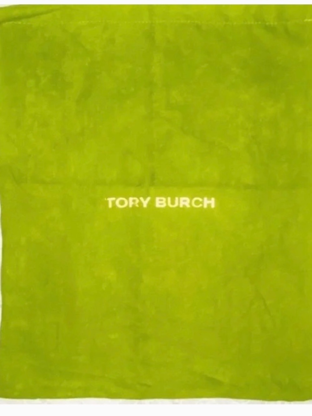 ♦️Tory Burch Lime Green Dustbag Large 14 x 12 Band New